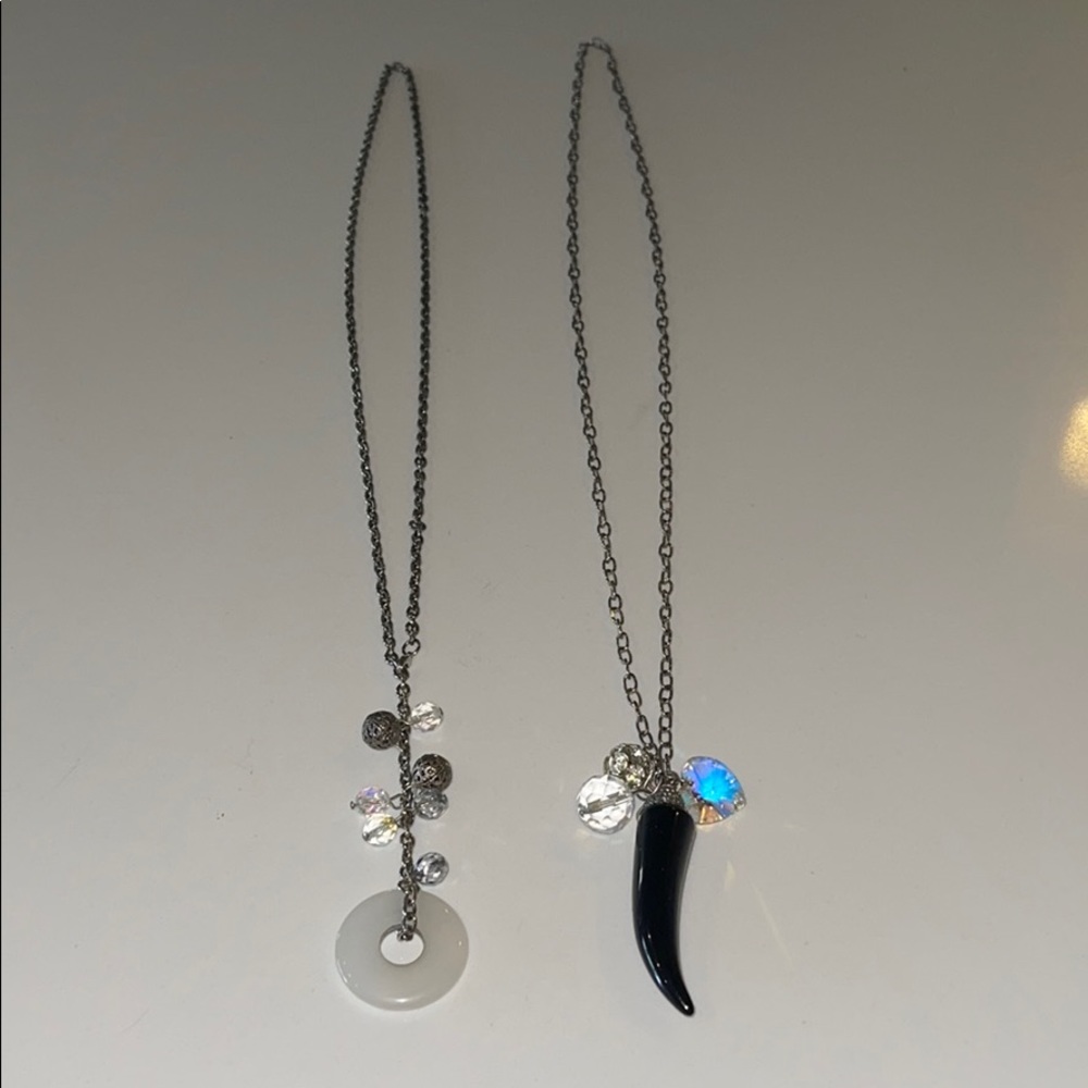 Two For One! Long Statement Necklaces. - image 1